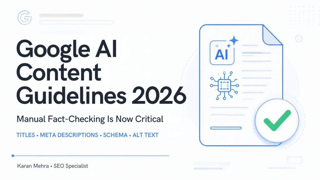 Google AI Content Guidelines 2026